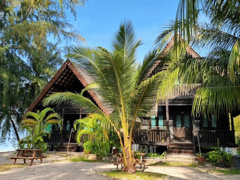 Chalet auf Pulau Besar in Malaysia