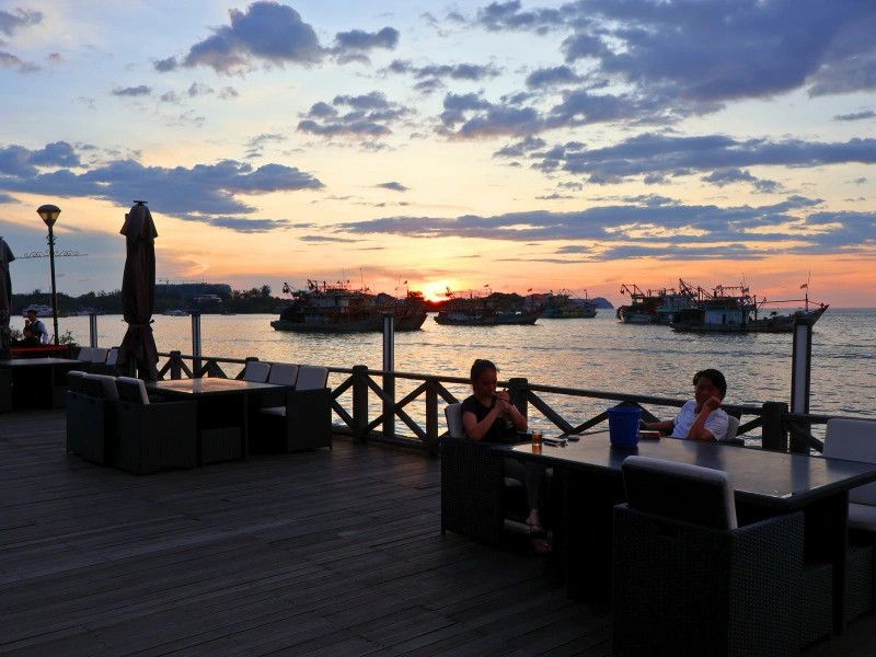 Restaurant an der Waterfront in Kota Kinabalu