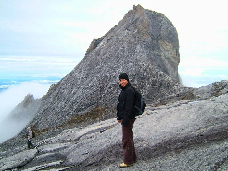 Auf der Spitze des Mount Kinabalus. Borneo