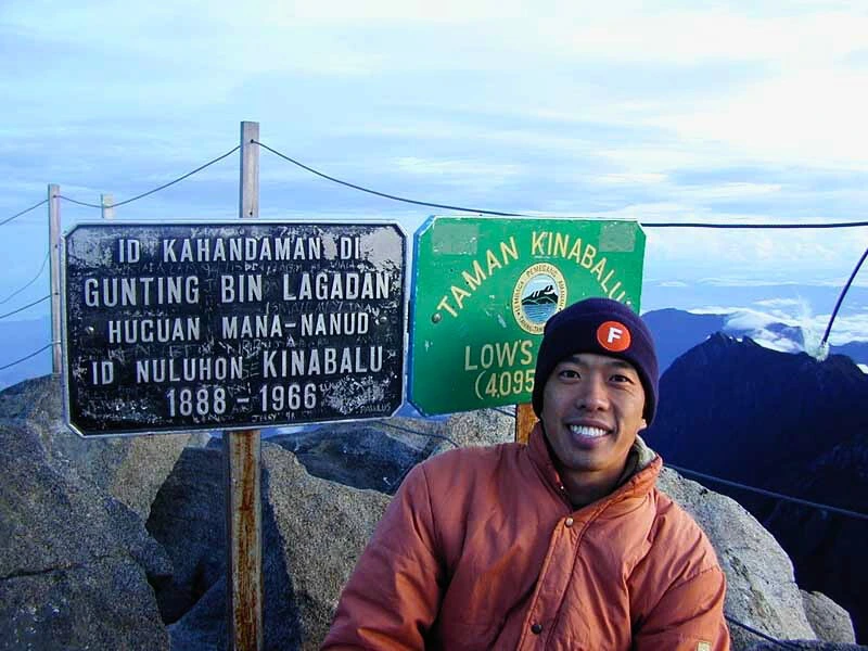 Auf der Spitze des Mount Kinabalus. Borneo