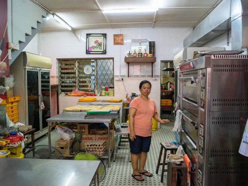 Bäckerei in Kuching auf Borneo