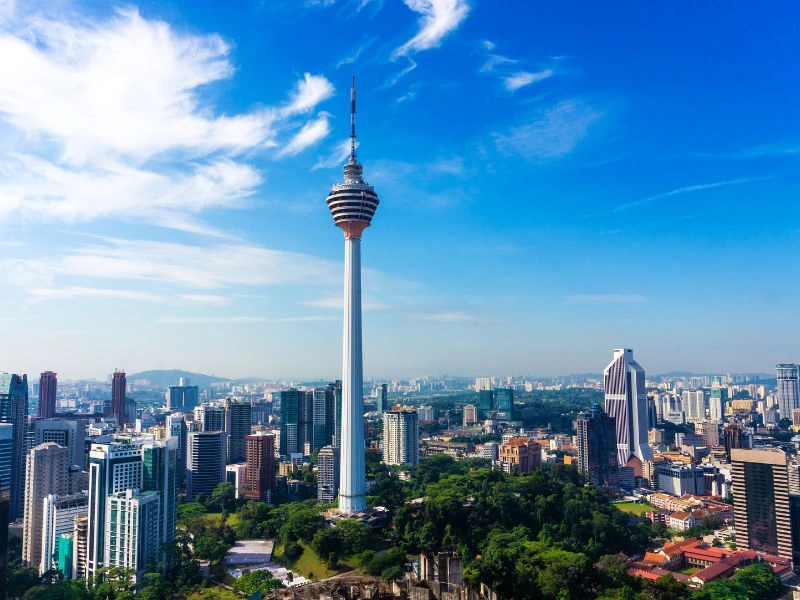 Blick auf den KL Tower