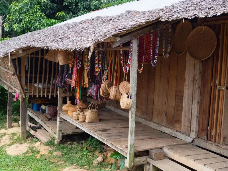 Kunst des Rungus Stamms auf Borneo