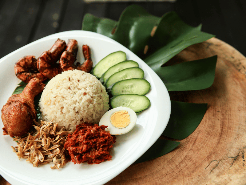 Essen beim Kochkurs in Kota Bharu