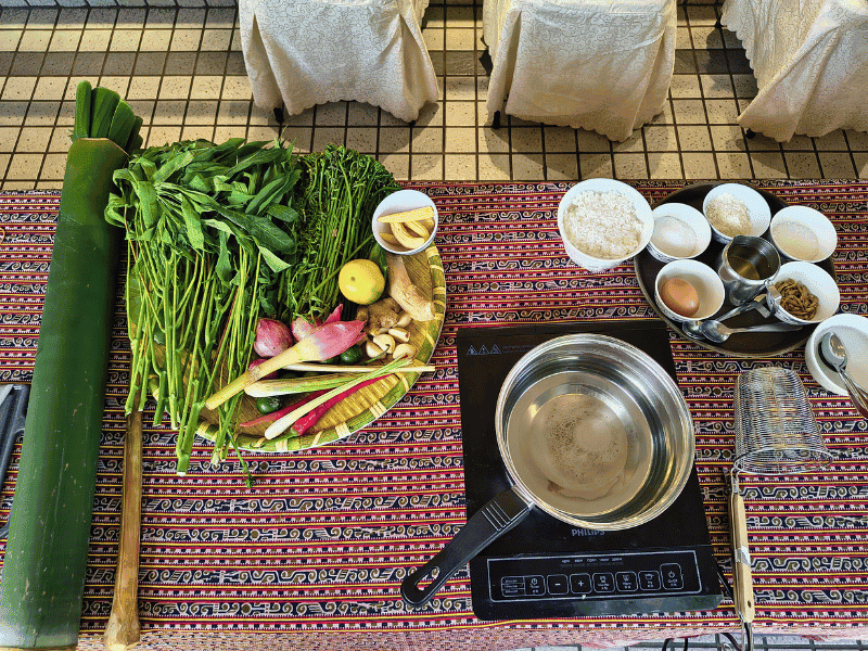 Zutaten beim Kochkurs in Malaysia