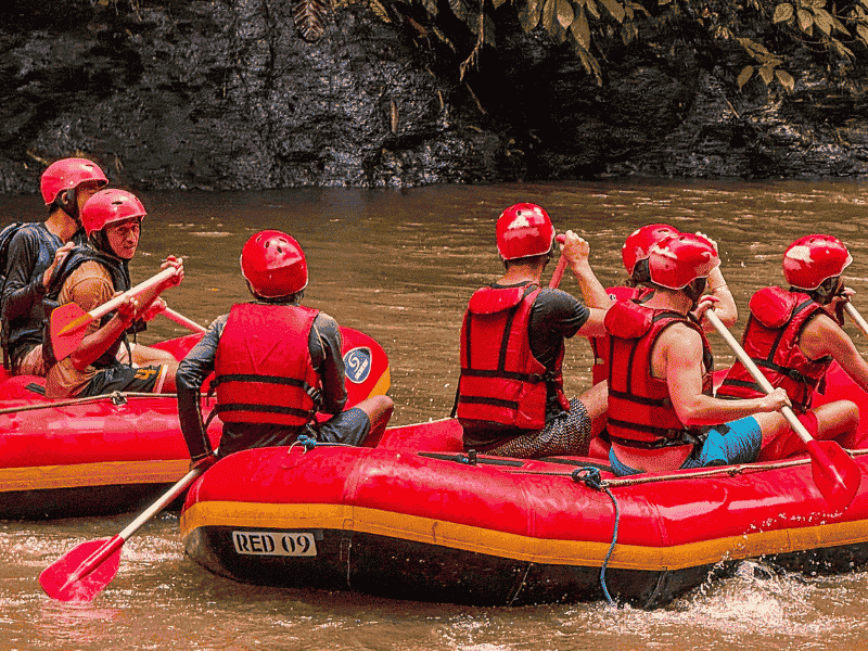 Rafting auf Borneo