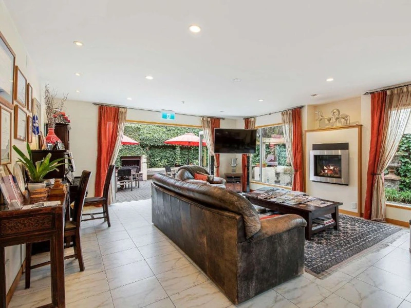 Die Lobby des B&B in Christchurch, Neuseeland