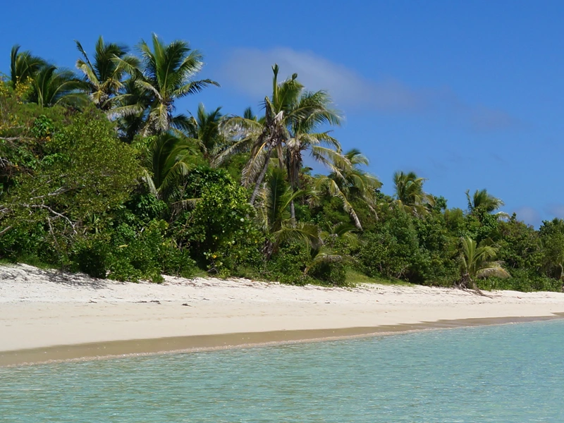 Strand in der Südsee bei Neuseeland