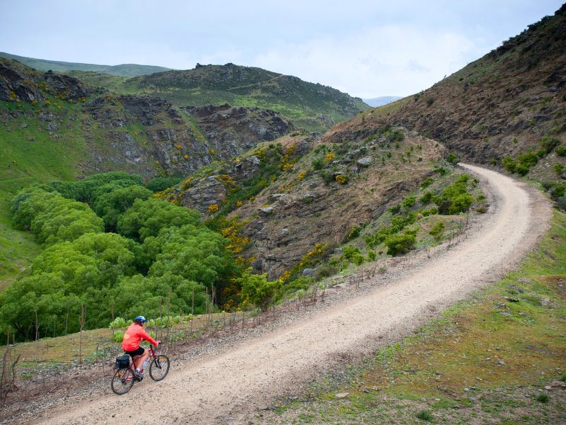 Mann auf einem Fahrrad