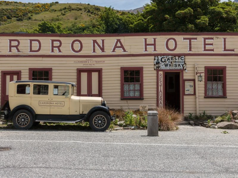 Altes Hotel in der Nähe von Wanaka, Neuseeland