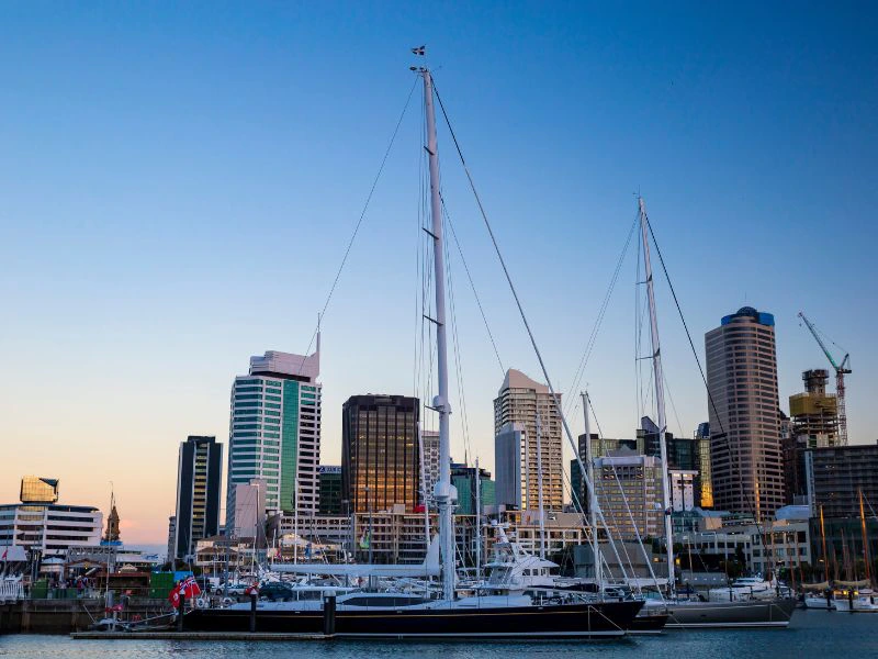 Viaduct Harbour in Auckland