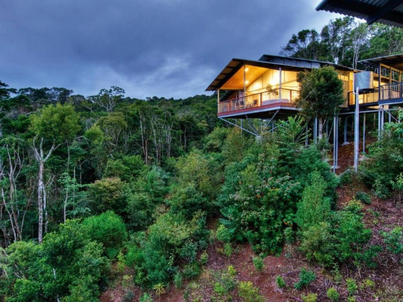 Außenansicht der Unterkunft im Lamington NP