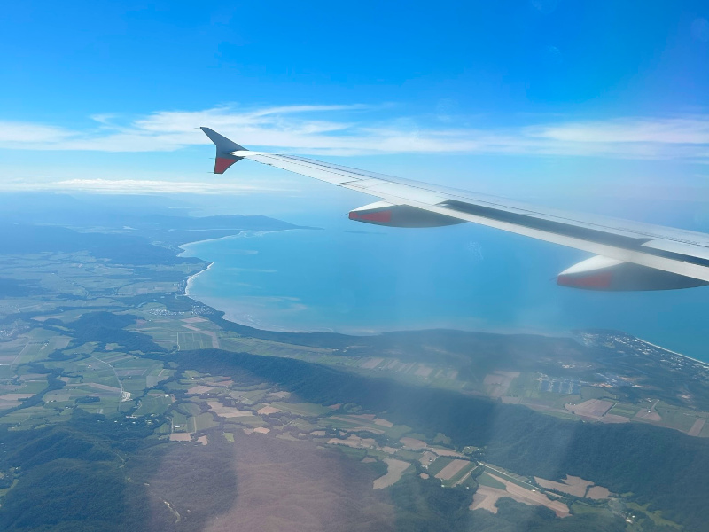 Aussicht aus dem Flugzeug