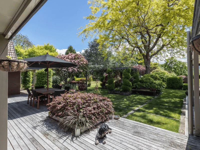 Neuseeland Taumarunui - Lodge - Terrasse