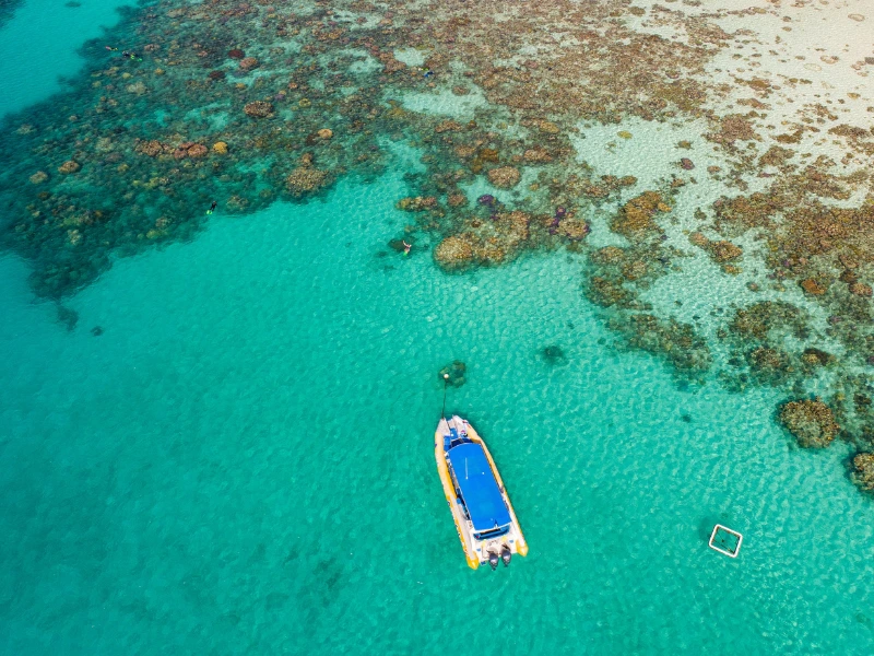 Boot auf dem Great Barrier Reef