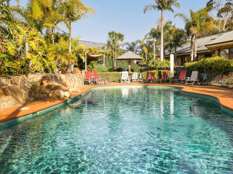 Erfrischender Pool in der Unterkunft in Merimbula in Australien.