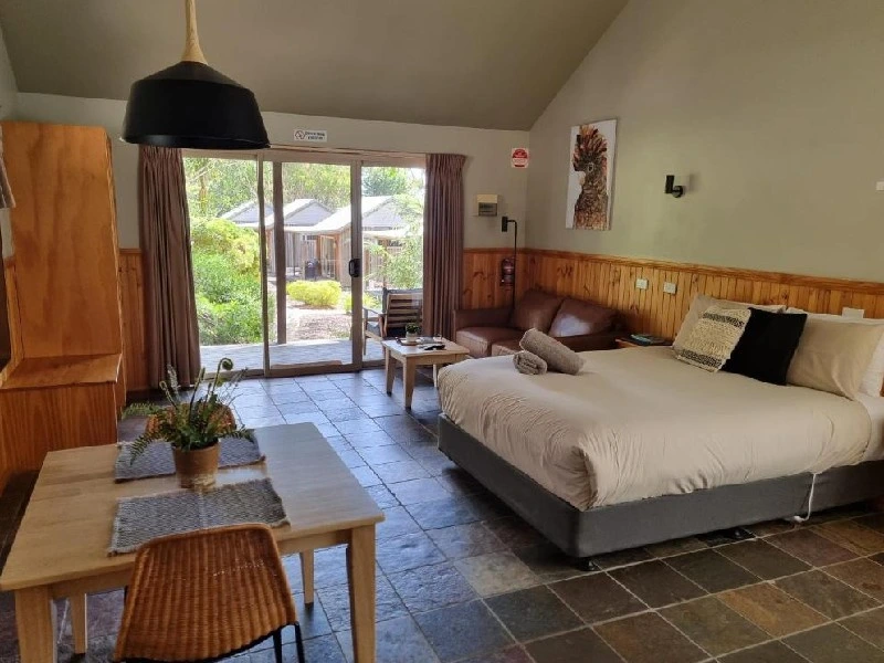 Blick in ein Chalet in Halls Gap, Australien