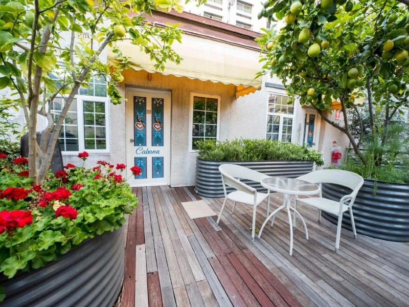 Terrasse vom Hotel in Perth in Australien