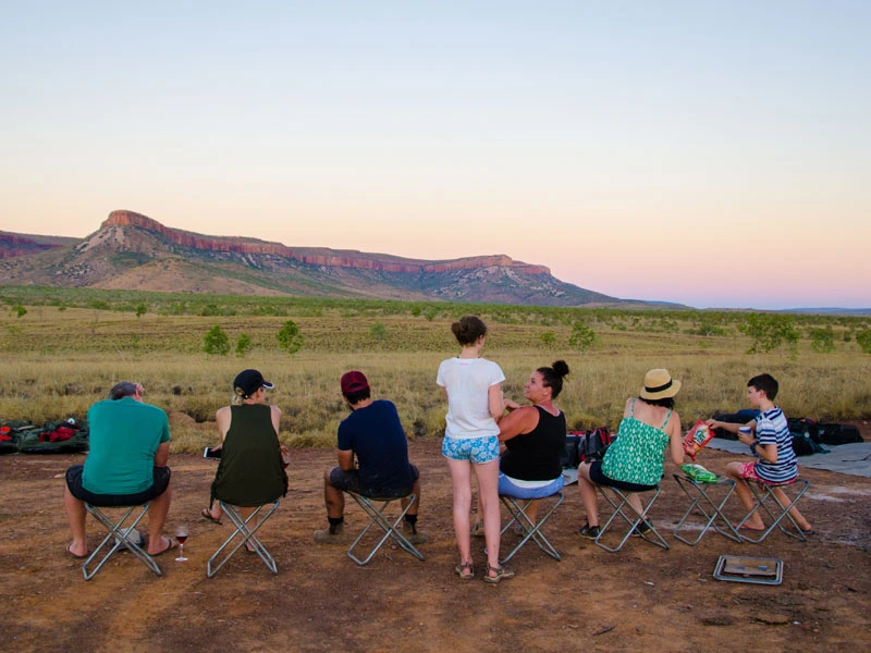 Gruppenreise Australien Camping Sonnenuntergang