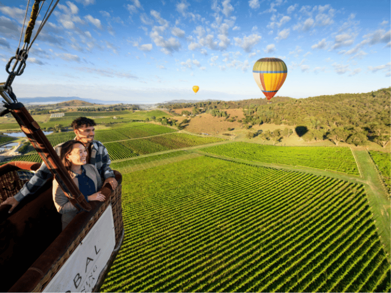 Yarra Valley Heissluftballon in Victoria Australien