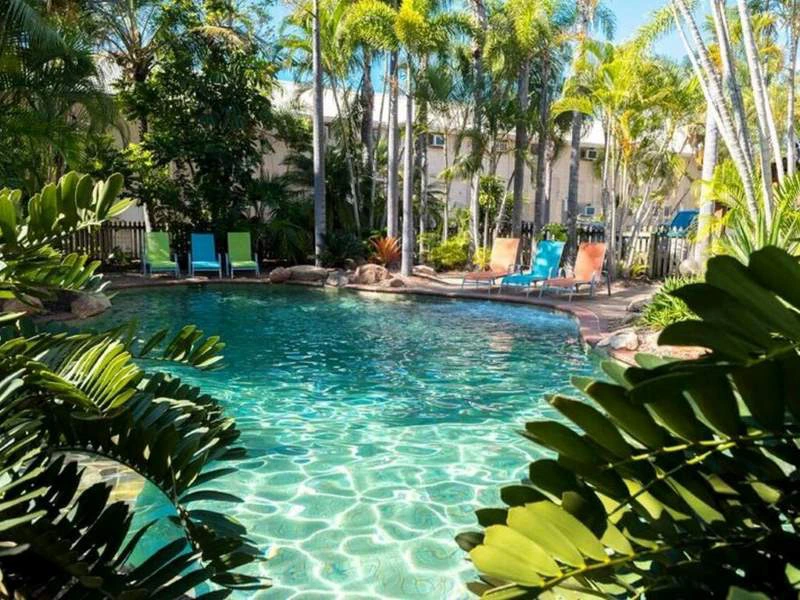 Erfrischender Hotelpool in Hervey Bay, Australien