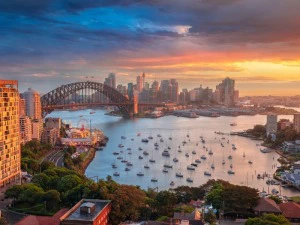 Der Hafen von Sydney
