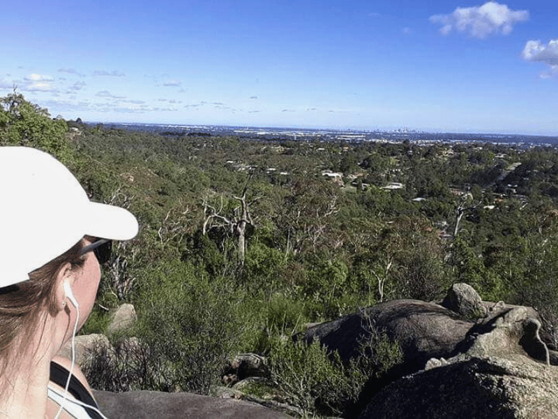 John Forrest mit Ausblick auf Perth