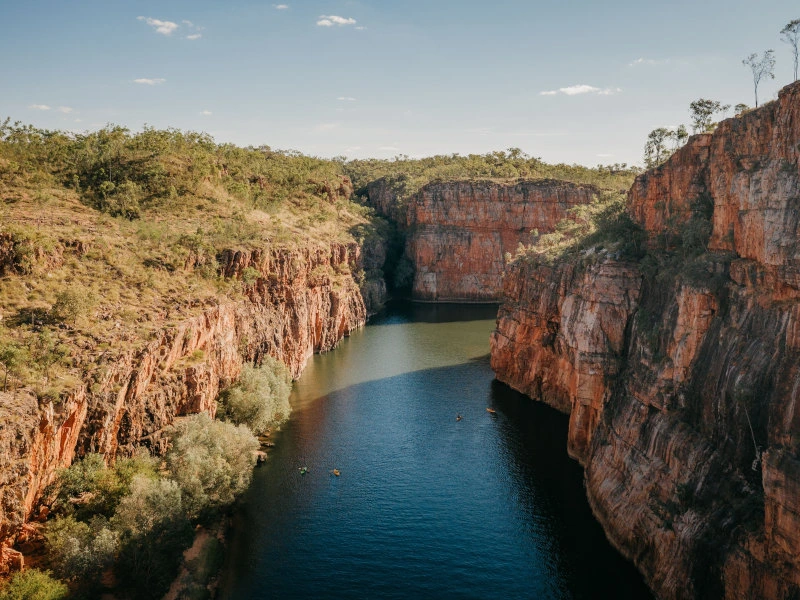 Kanufahrer im Nitmiluk Nationalpark