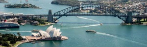 Blick auf den Hafen von Sydney