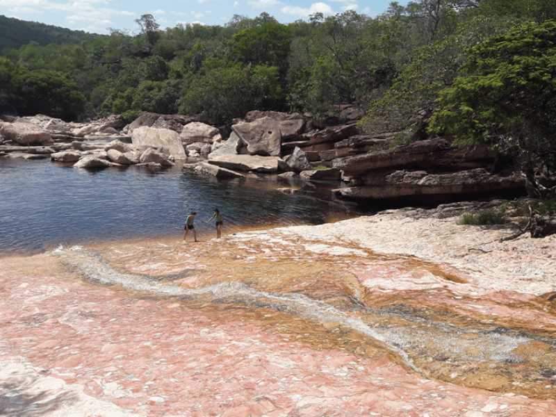 Fluss bei Chapada Diamantina in Brasilien
