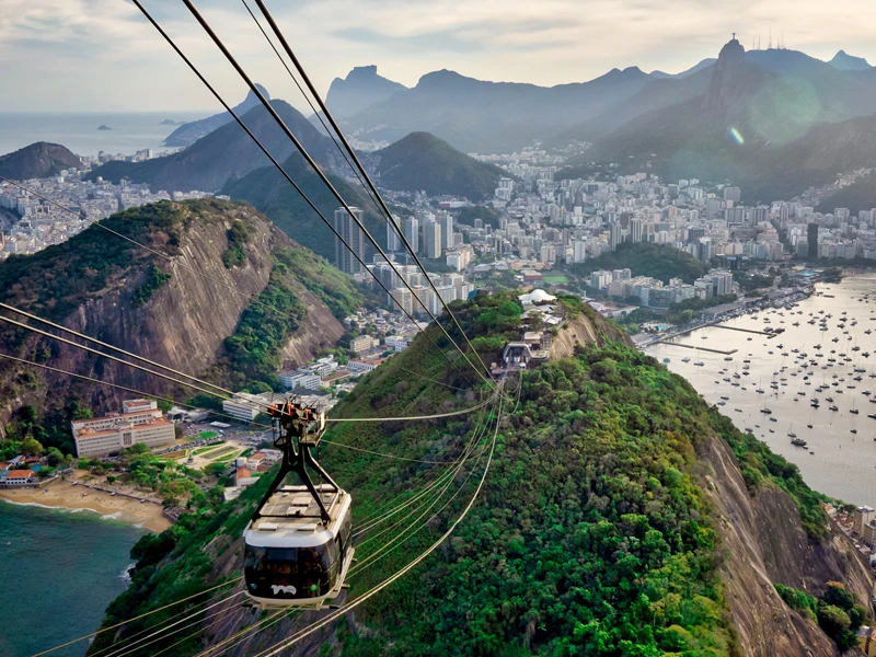 Seilbahn in Rio de Janeiro in Brasilien