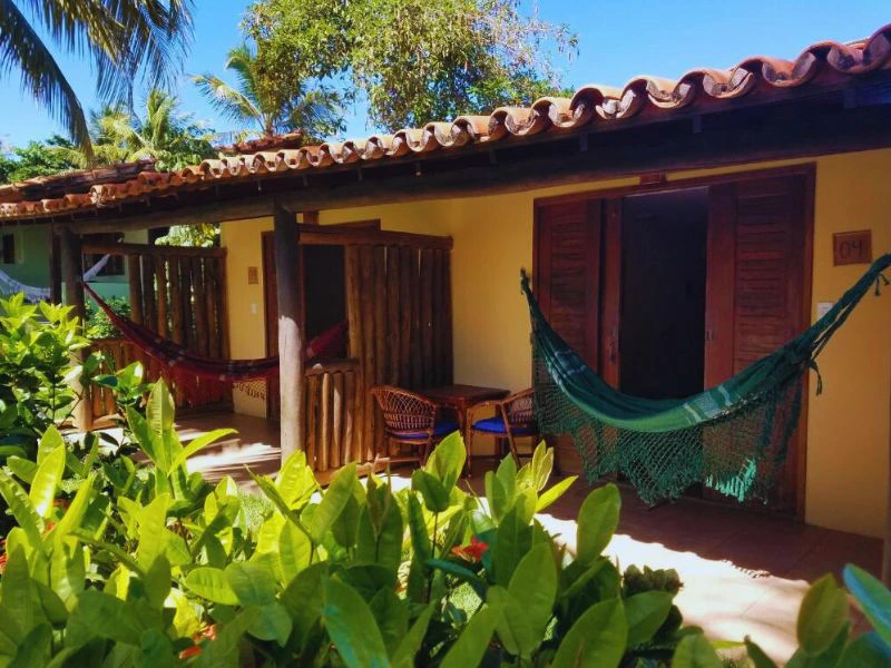 Terrasse im Hotel in Itacimirim in Brasilien