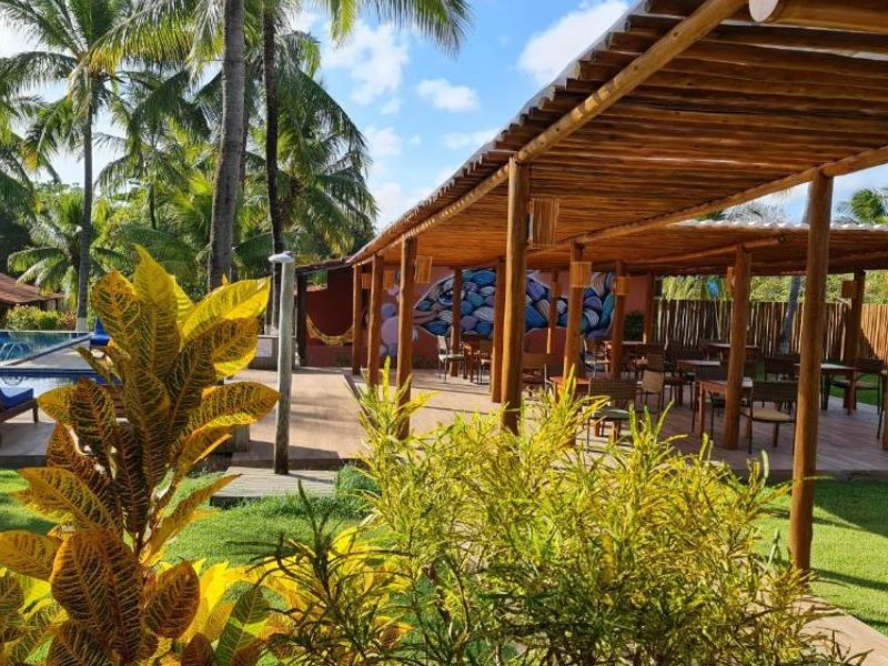 Restaurant im Hotel in Itacimirim in Brasilien