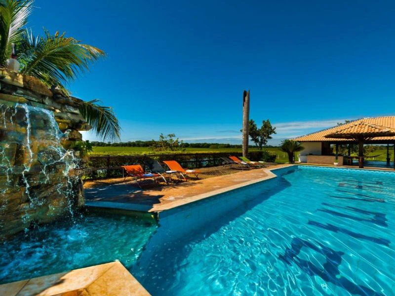 Pool in der Pousada im Pantanal in Brasilien