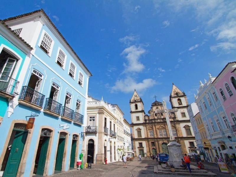 Hotelfassade in Salvador in Brasilien