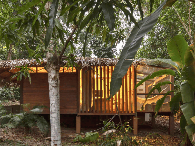 Cabin in der Amazonas Lodge in Brasilien