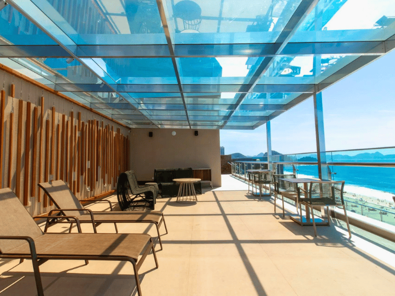 Aussicht im Hotel in Rio in Brasilien