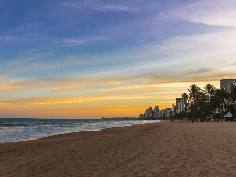 Strand in Recife in Brasilien