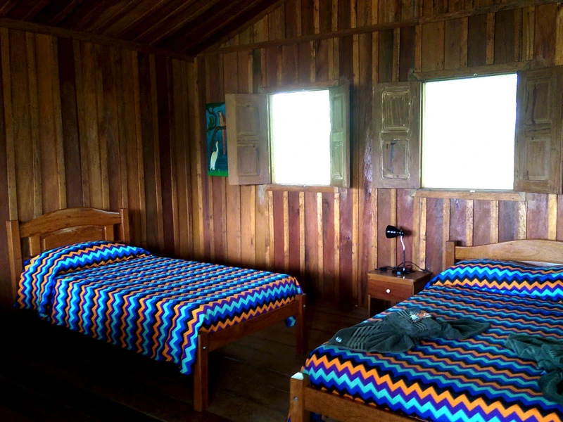 Einfache Zimmer in der Amazonas Lodge in Brasilien