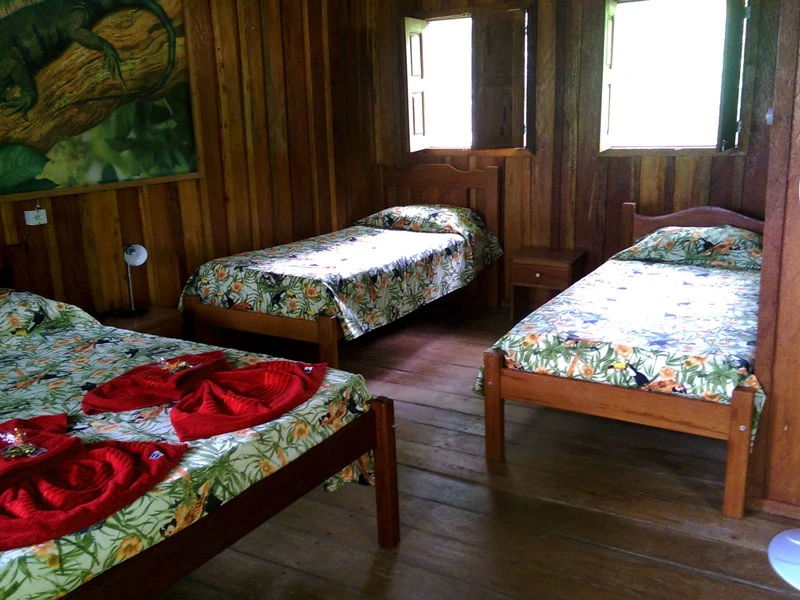 Einfache Zimmer in der Amazonas Lodge in Brasilien