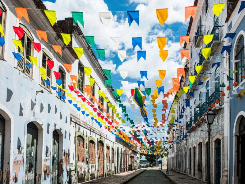 Straße in Sao Luis in Brasilien