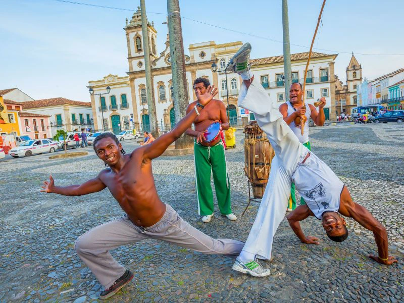 Capoeira auf den Straßen von Salvador de Bahia