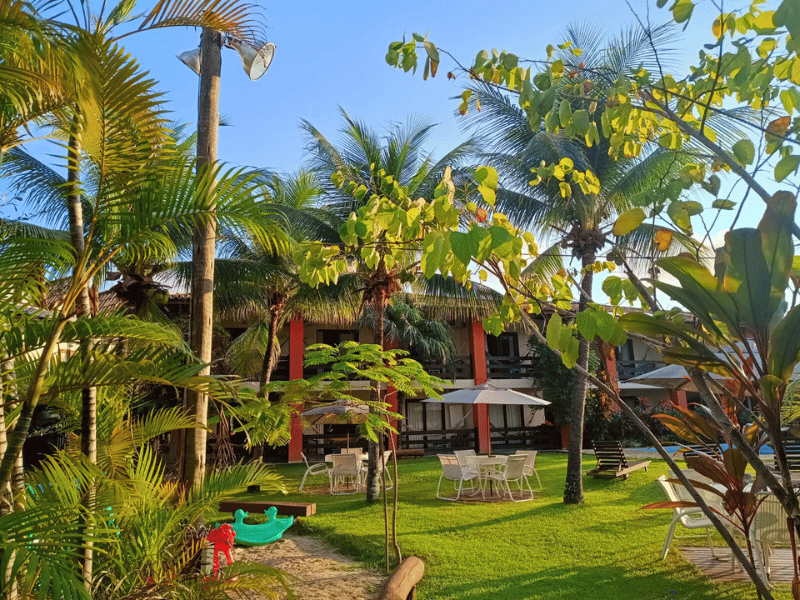 Garten im Hotel in Praia do Forte in Brasilien