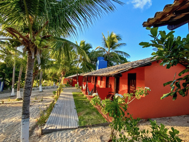 Garten im Hotel in Penedo in Brasilien