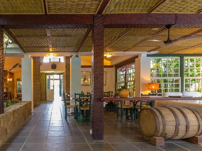 Lobby im Hotel in Paraty, Brasilien