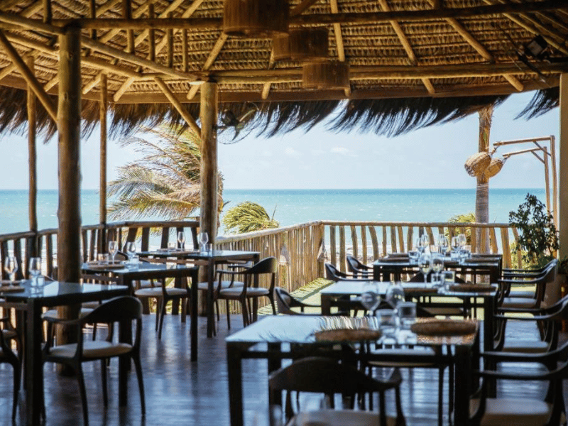 Restaurant der Unterkunft in Jericoacoara, Brasilien