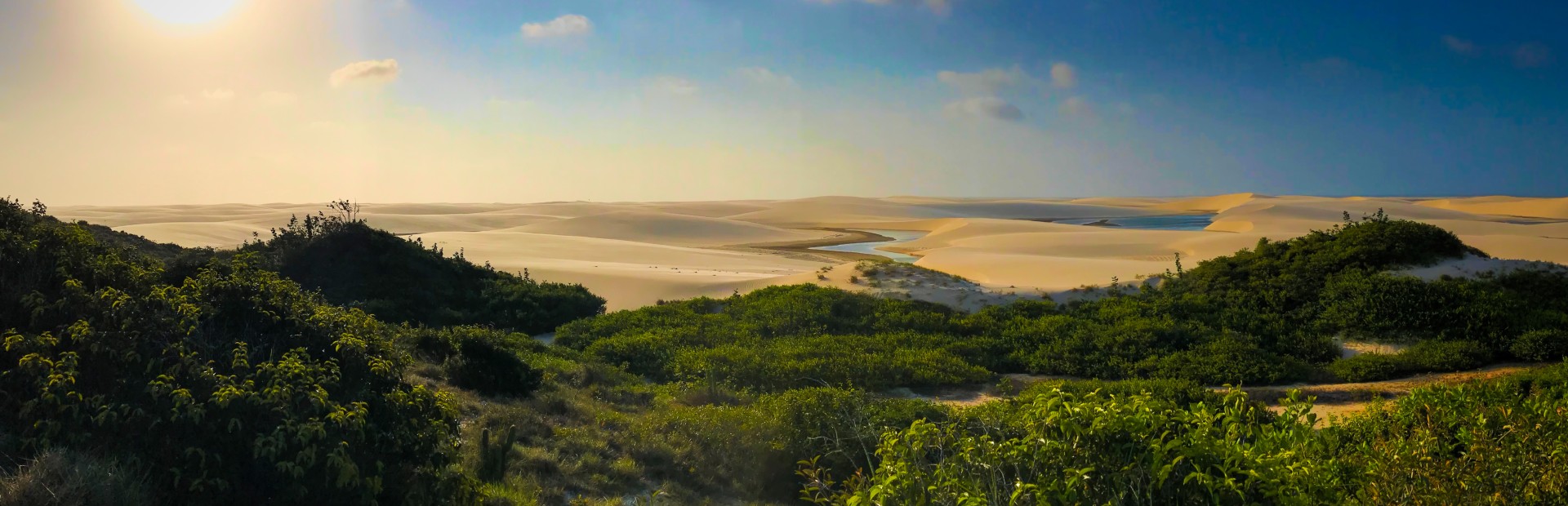 Weitblick über Lencois-Maranhenses in brasilien