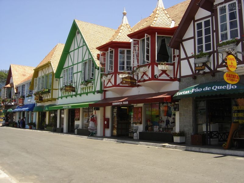 Häuser in Blumenau, Brasilien