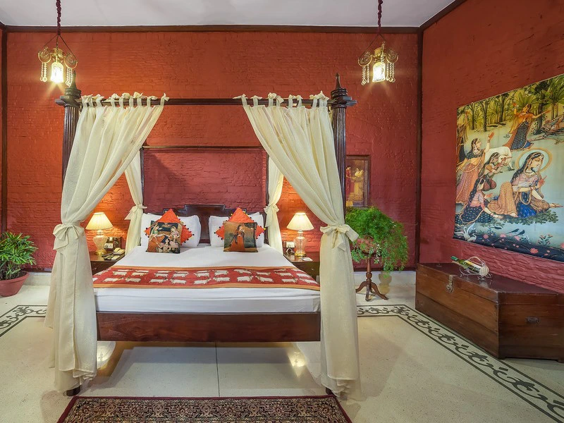 Komfortables Zimmer in Agra, Indien