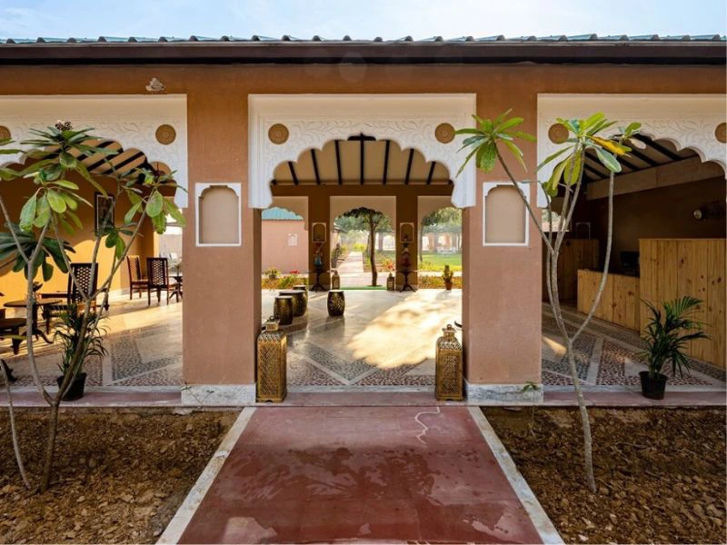 Komfortables Hotel im Ranthambore Nationalpark, Indien